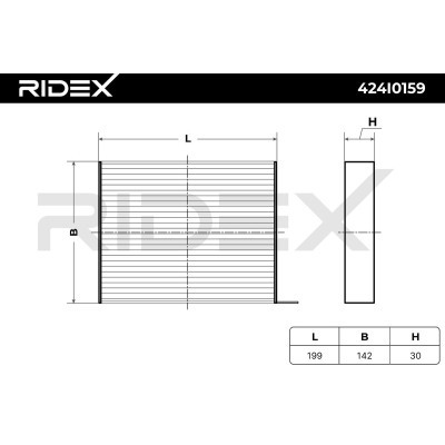 Filtr Kabinowy RIDEX 424I0159 424I0159 - foto 6