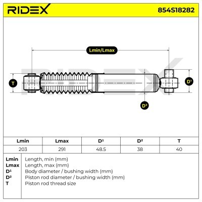 Amortyzator RIDEX 854S18282 854S18282 - foto 8