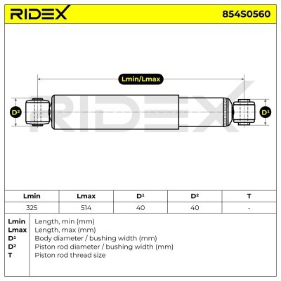 Amortyzator RIDEX 854S0560 854S0560 - foto 8