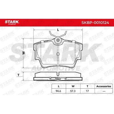 Klocki hamulcowe Stark SKBP-0010124 SKBP-0010124 - foto 3