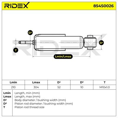 Amortyzator RIDEX 854S0026 854S0026 - foto 9