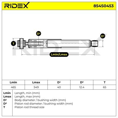 Amortyzator RIDEX 854S0453 854S0453 - foto 8