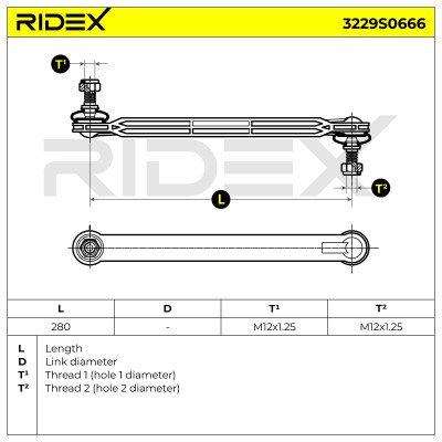 Łącznik Stabilizatora RIDEX 3229S0666 3229S0666 - foto 7