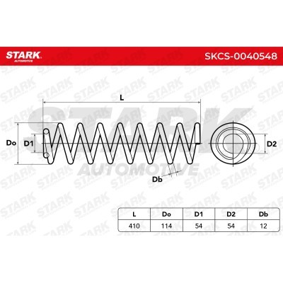 Sprężyna Zawieszenia Stark SKCS-0040548 SKCS-0040548 - foto 5