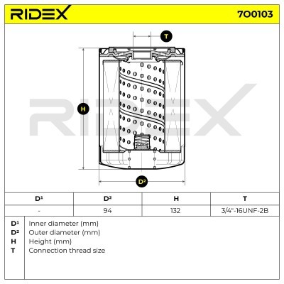 Filtr Oleju RIDEX 7O0103 7O0103 - foto 3