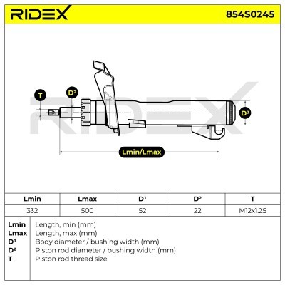 Amortyzator RIDEX 854S0245 854S0245 - foto 10