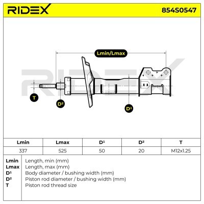 Amortyzator RIDEX 854S0547 854S0547 - foto 6