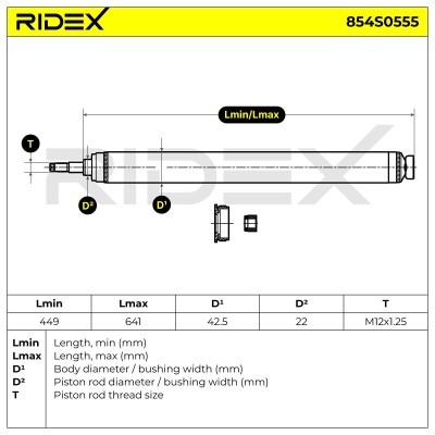 Amortyzator RIDEX 854S0555 854S0555 - foto 5