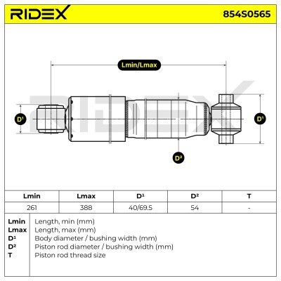 Amortyzator RIDEX 854S0565 854S0565 - foto 8