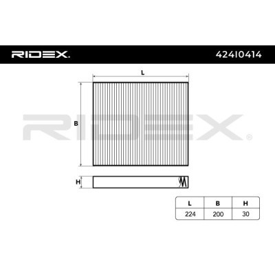 Filtr Kabinowy RIDEX 424I0414 424I0414 - foto 6
