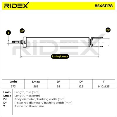 Amortyzator RIDEX 854S1178 854S1178 - foto 5