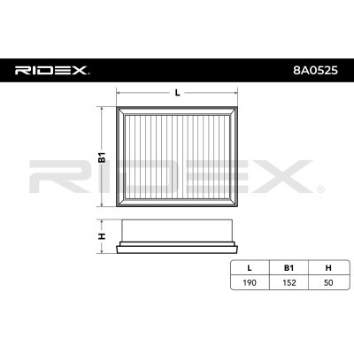 Filtr Powietrza RIDEX 8A0525 8A0525 - foto 4