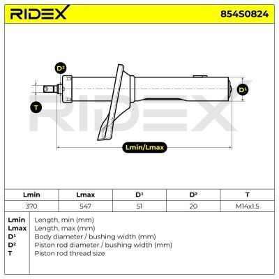 Amortyzator RIDEX 854S0824 854S0824 - foto 4