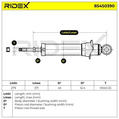 Amortyzator RIDEX 854S0390 854S0390 - foto 5