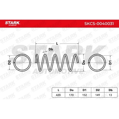 Sprężyna Zawieszenia Stark SKCS-0040031 SKCS-0040031 - foto 6