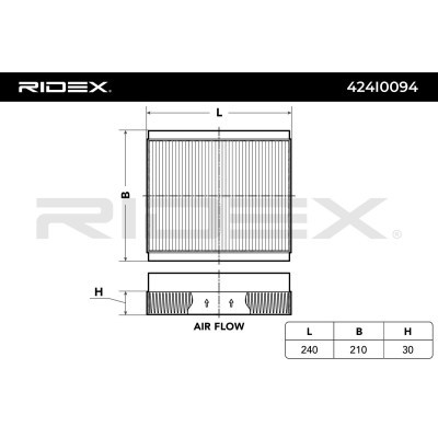 Filtr Kabinowy RIDEX 424I0094 424I0094 - foto 4