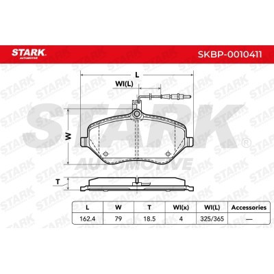 Klocki hamulcowe Stark SKBP-0010411 SKBP-0010411 - foto 4