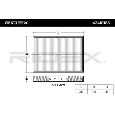 Filtr Kabinowy RIDEX 424I0185 424I0185 - foto 3