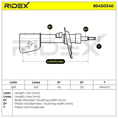 Amortyzator RIDEX 854S0340 854S0340 - foto 7