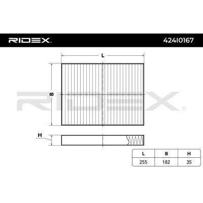 Filtr Kabinowy RIDEX 424I0167 424I0167 - foto 2