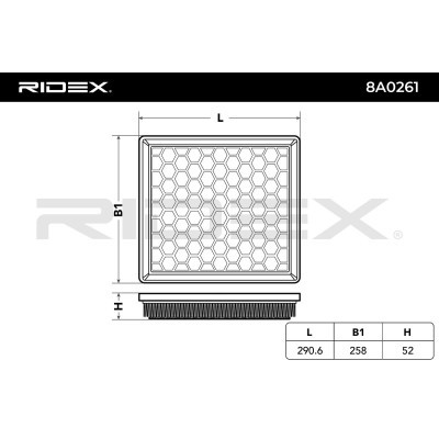 Filtr Powietrza RIDEX 8A0261 8A0261 - foto 3