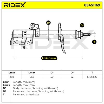 Amortyzator RIDEX 854S1169 854S1169 - foto 6