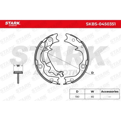 Klocki hamulcowe Stark SKBS-0450351 SKBS-0450351 - foto 5