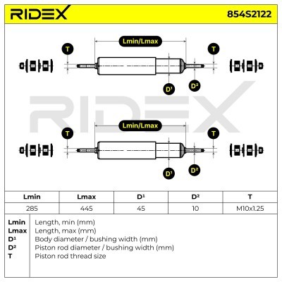 Amortyzator RIDEX 854S2122 854S2122 - foto 4