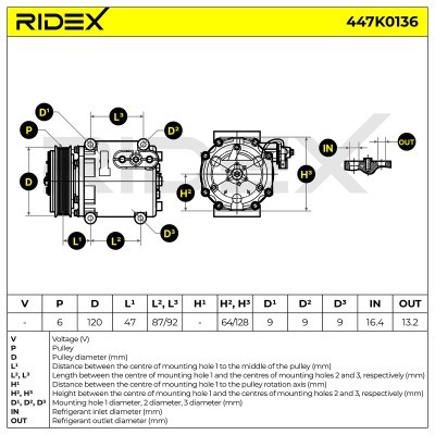 Sprężarka Klimatyzacji FORD Fiesta Mk6 Hatchback 447K0136 - foto 11