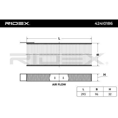 Filtr Kabinowy RIDEX 424I0186 424I0186 - foto 3
