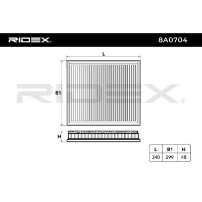 Filtr Powietrza RIDEX 8A0704 8A0704 - foto 6