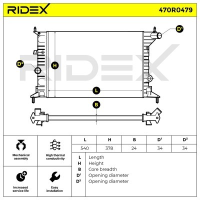 Chłodnica RIDEX 470R0479 470R0479 - foto 8
