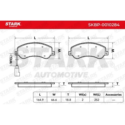 Klocki hamulcowe Stark SKBP-0010284 SKBP-0010284 - foto 3