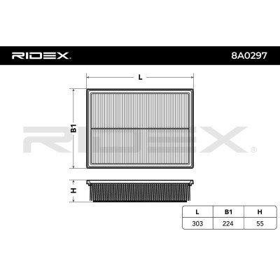 Filtr Powietrza RIDEX 8A0297 8A0297 - foto 6