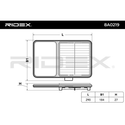 Filtr Powietrza RIDEX 8A0219 8A0219 - foto 4