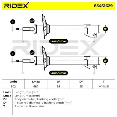 Amortyzator RIDEX 854S1629 854S1629 - foto 6