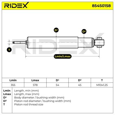 Amortyzator RIDEX 854S0158 854S0158 - foto 10