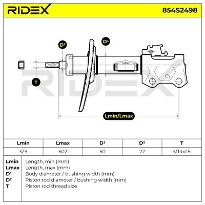 Amortyzator RIDEX 854S2498 854S2498 - foto 8