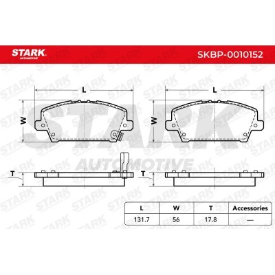 Klocki hamulcowe Stark SKBP-0010152 SKBP-0010152 - foto 3