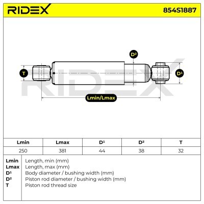 Amortyzator RIDEX 854S1887 854S1887 - foto 6
