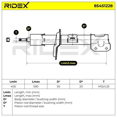 Amortyzator RIDEX 854S1228 854S1228 - foto 8