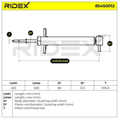 Amortyzator RIDEX 854S0012 854S0012 - foto 10