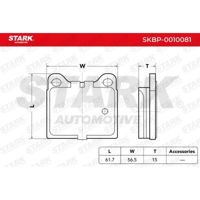 Klocki hamulcowe Stark SKBP-0010081 SKBP-0010081 - foto 4