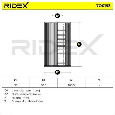 Filtr Oleju RIDEX 7O0193 7O0193 - foto 4