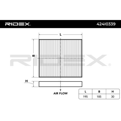 Filtr Kabinowy RIDEX 424I0339 424I0339 - foto 5
