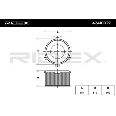 Filtr Kabinowy RIDEX 424I0027 424I0027 - foto 3