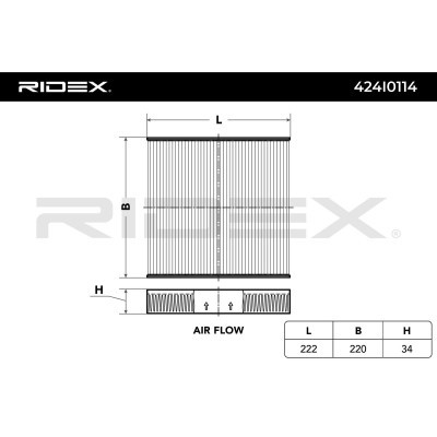 Filtr Kabinowy RIDEX 424I0114 424I0114 - foto 3