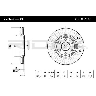Tarcza hamulcowa RIDEX 82B0307 82B0307 - foto 4