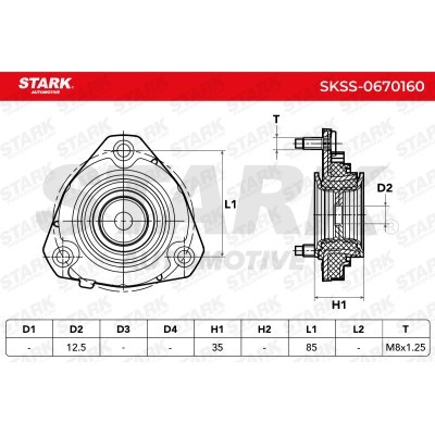 Mocowanie Amortyzatora Stark SKSS-0670160 SKSS-0670160 - foto 6