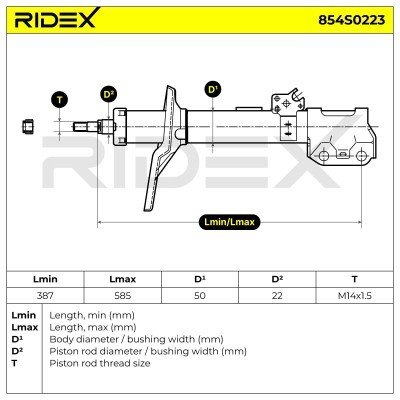 Amortyzator RIDEX 854S0223 854S0223 - foto 6